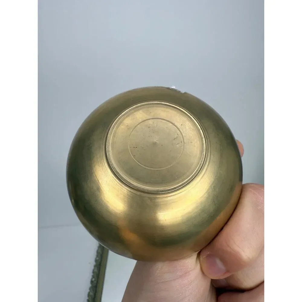 Vintage Brass Decorative Bowl for Floating Candles, Flowers, Potpourri, Catchall